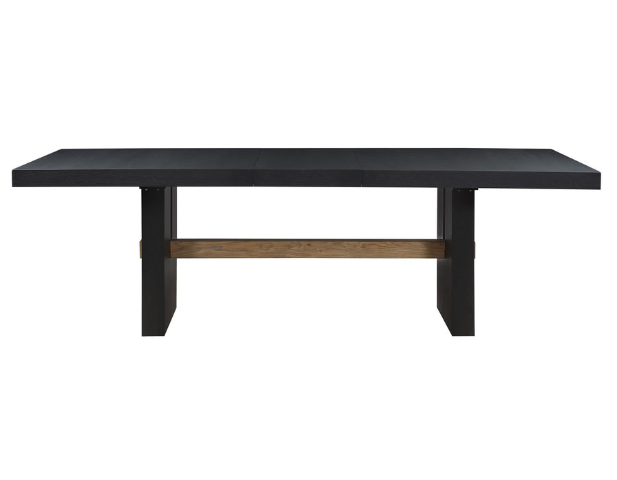 Aubrey 78-96″ Table With 18" Leaf in Black