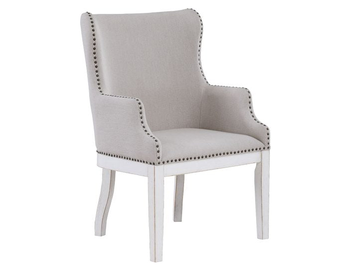 Warren White Arm Chair