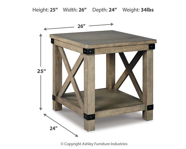 Aldwin End Table Package