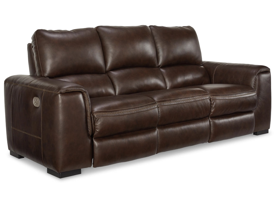 Alessandro Dual Power Leather Reclining Sofa