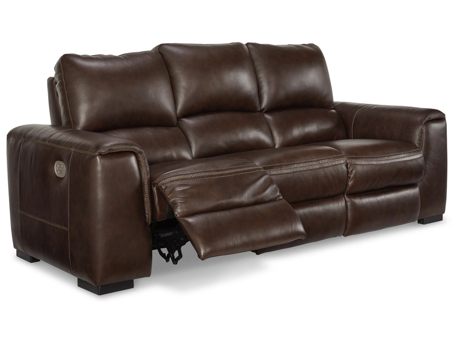 Alessandro Dual Power Leather Reclining Sofa