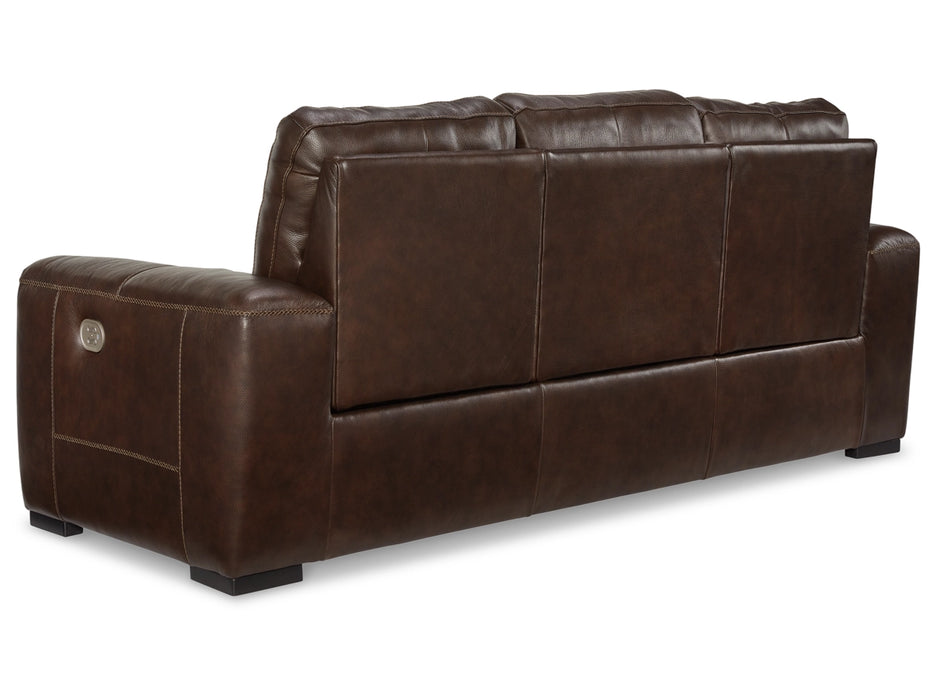 Alessandro Dual Power Leather Reclining Sofa