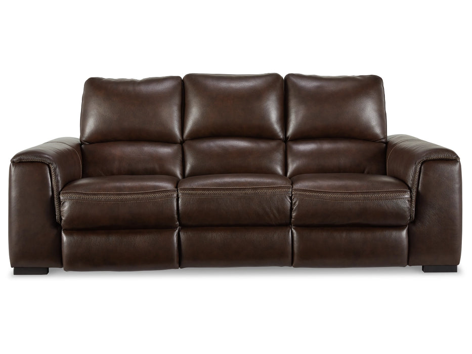 Alessandro Dual Power Leather Reclining Sofa