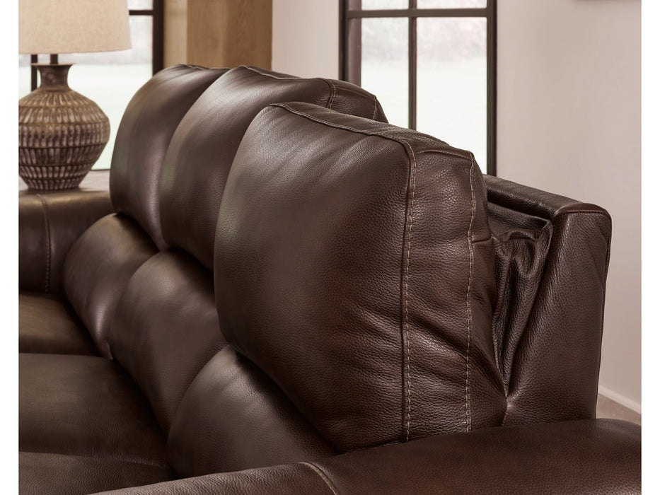 Alessandro Dual Power Leather Reclining Sofa