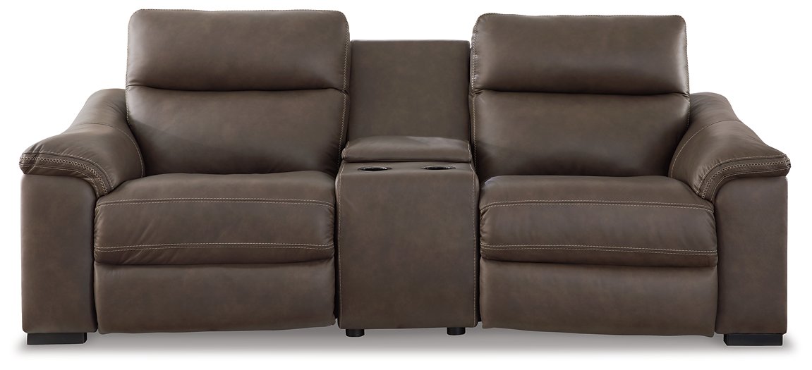 Salvatore Power Reclining Sectional Loveseat with Console