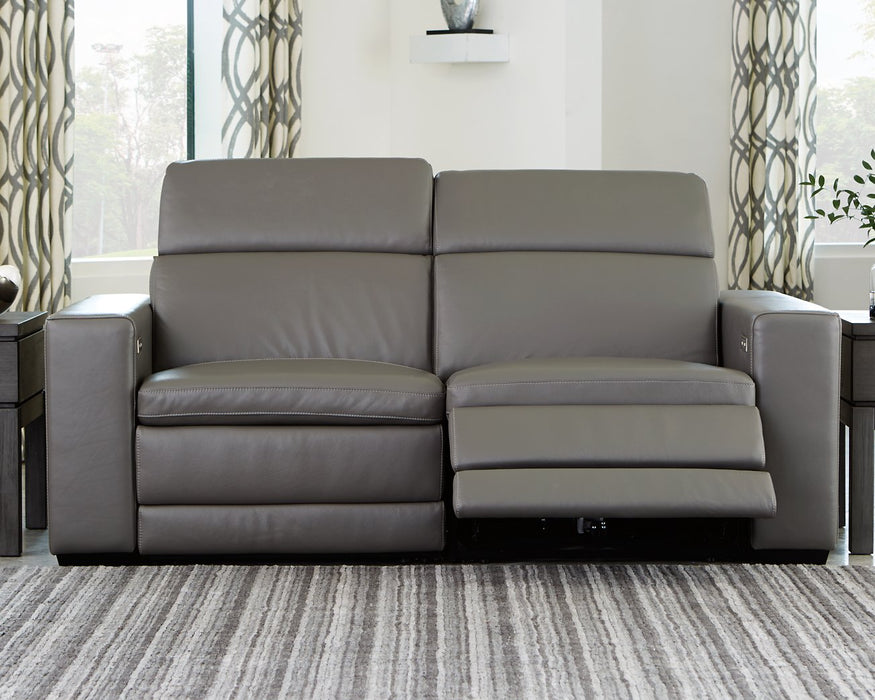 Texline Power Reclining Sectional Loveseat