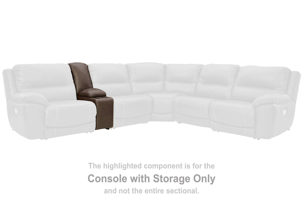 Dunleith Power Reclining Loveseat with Console