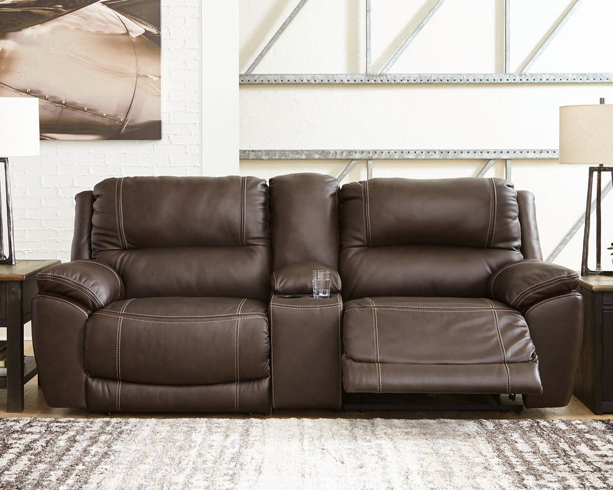 Dunleith Power Reclining Loveseat with Console