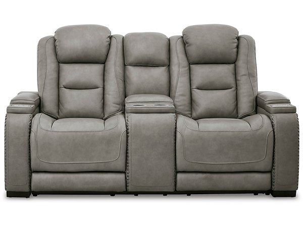 The Man-Den Power Reclining Loveseat with Console