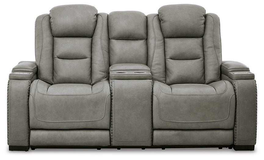 The Man-Den Power Reclining Loveseat with Console