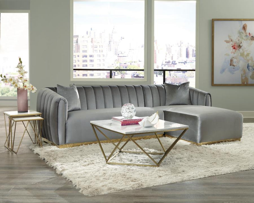 Grisby Silver Sectional