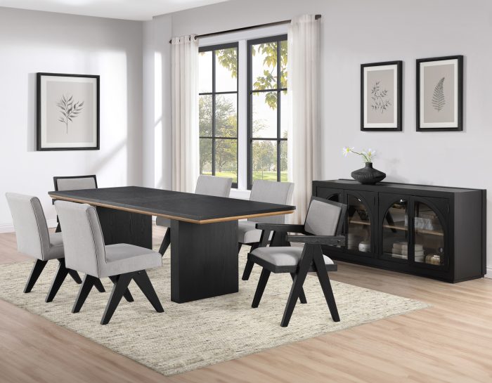 Magnolia Black and Grey Dining Room Set