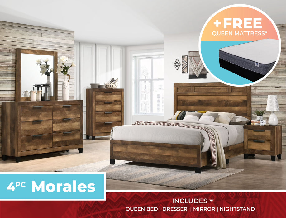 Morales Bedroom Set + Free Queen Mattress & Foundation