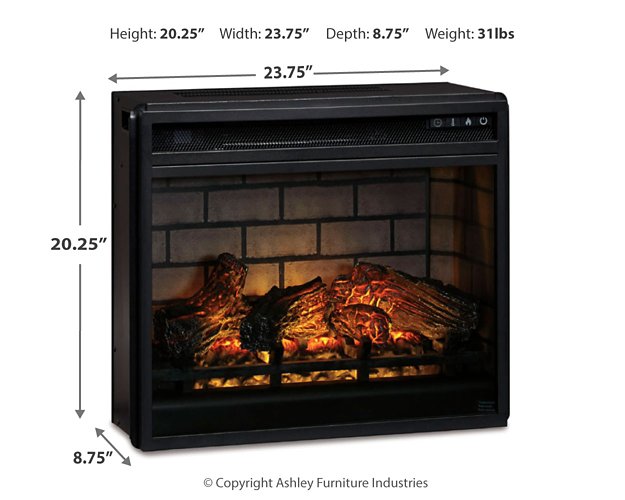 Entertainment Accessories Electric Infrared Fireplace Insert