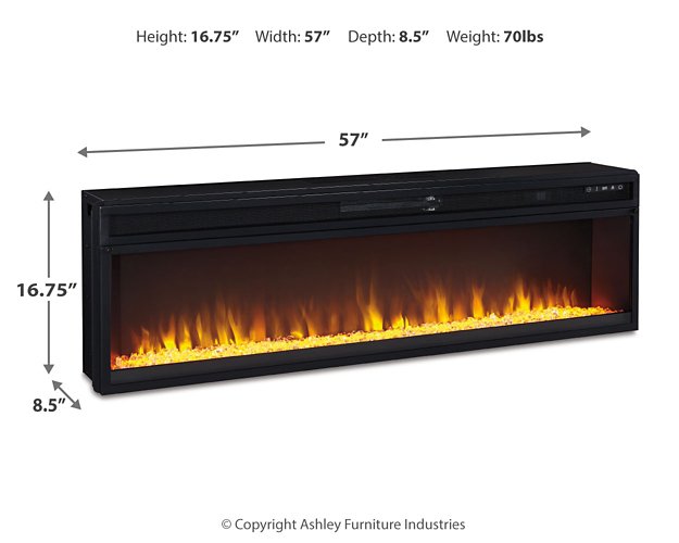 Naydell 92" TV Stand with Electric Fireplace