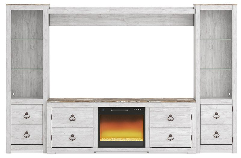 Willowton Entertainment Center with Electric Fireplace