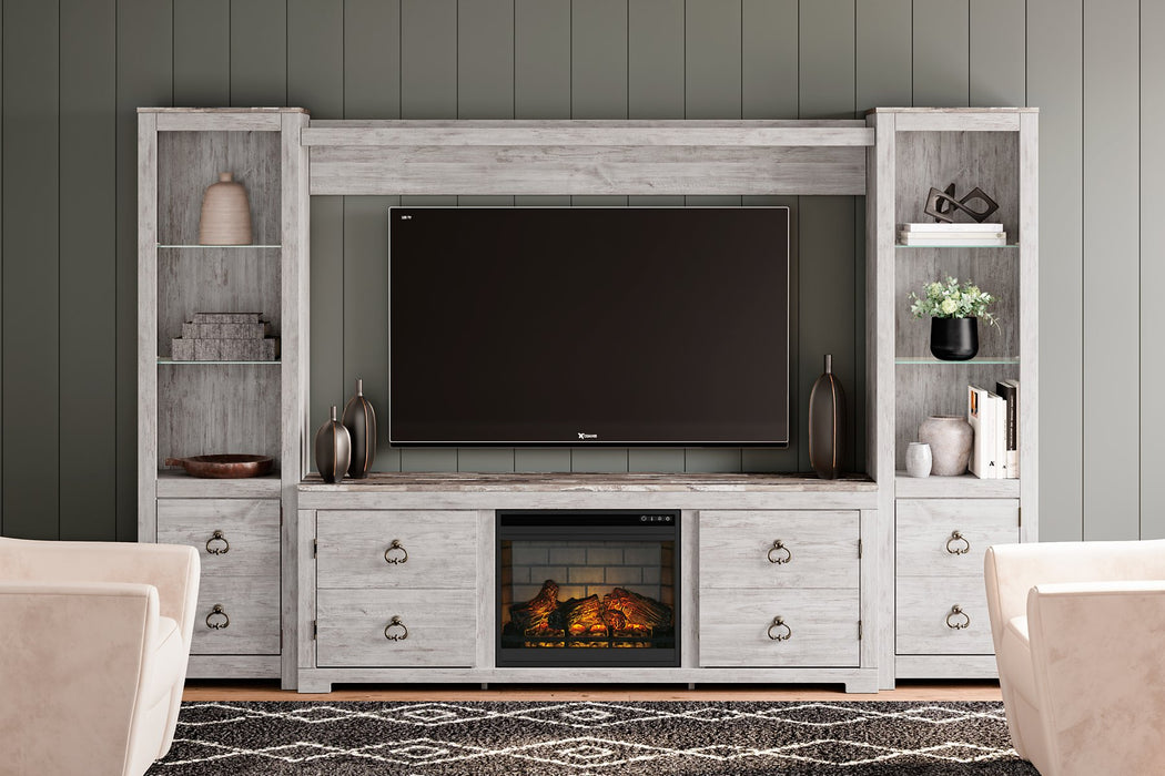 Willowton Entertainment Center with Electric Fireplace