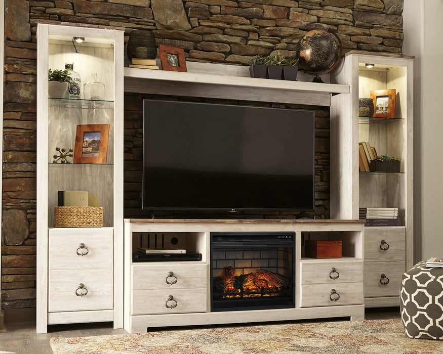 Willowton Entertainment Center with Electric Fireplace