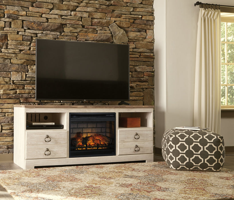 Willowton Entertainment Center with Electric Fireplace