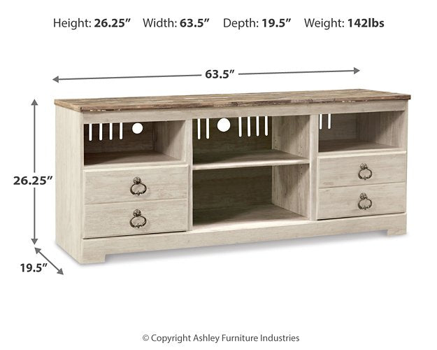 Willowton Entertainment Center with Electric Fireplace