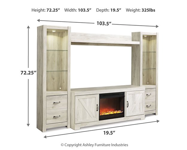 Bellaby Entertainment Center with Fireplace