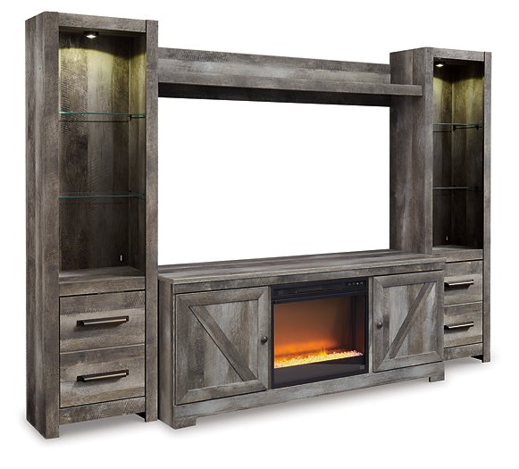 Wynnlow Entertainment Center with Electric Fireplace