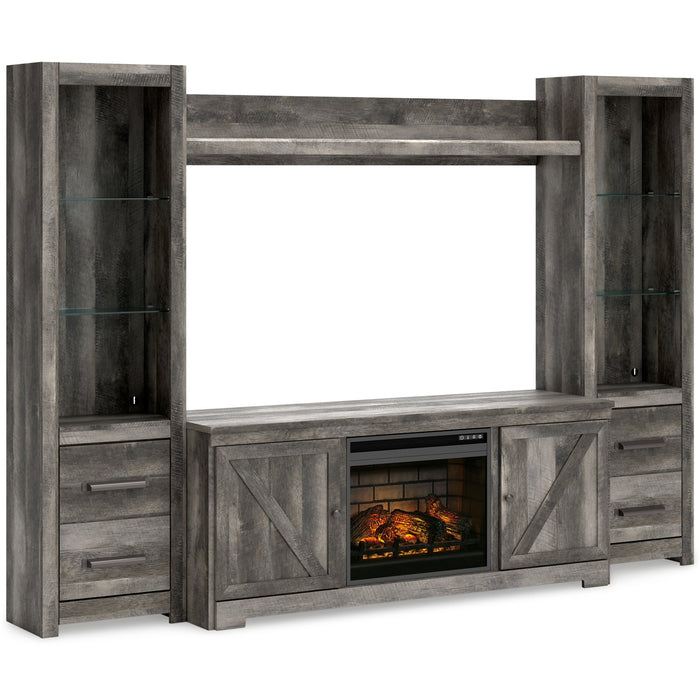 Wynnlow Entertainment Center with Electric Fireplace