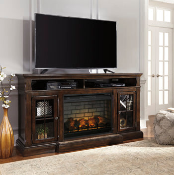 Roddinton 72" TV Stand with Electric Fireplace