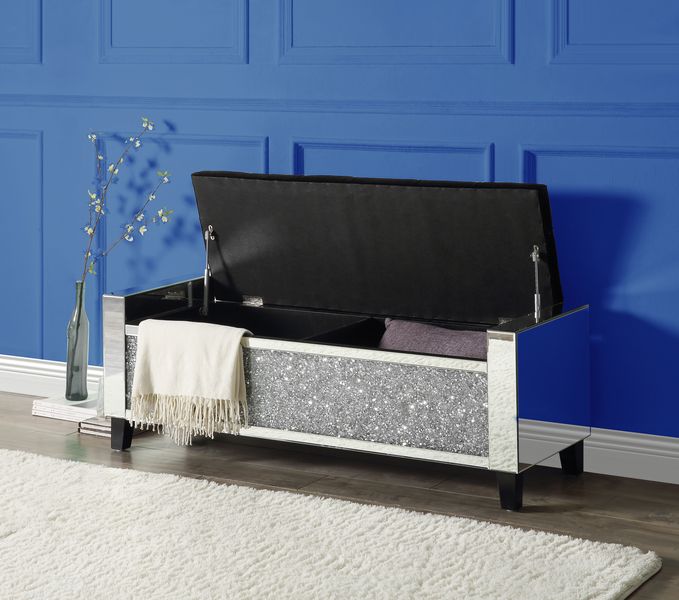 Noralie 51"L Glam Bench with Storage