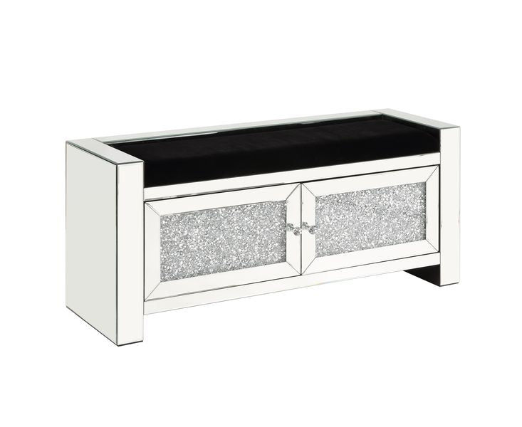 Noralie 47"L Glam Bench with Storage