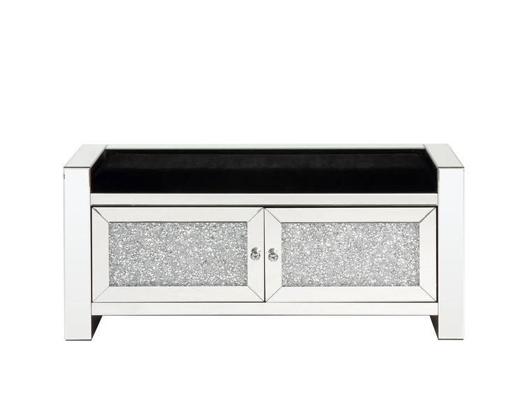 Noralie 47"L Glam Bench with Storage