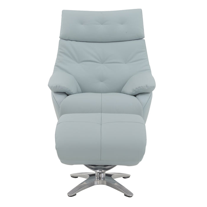 Janella Accent Chair with Swivel & Ottoman