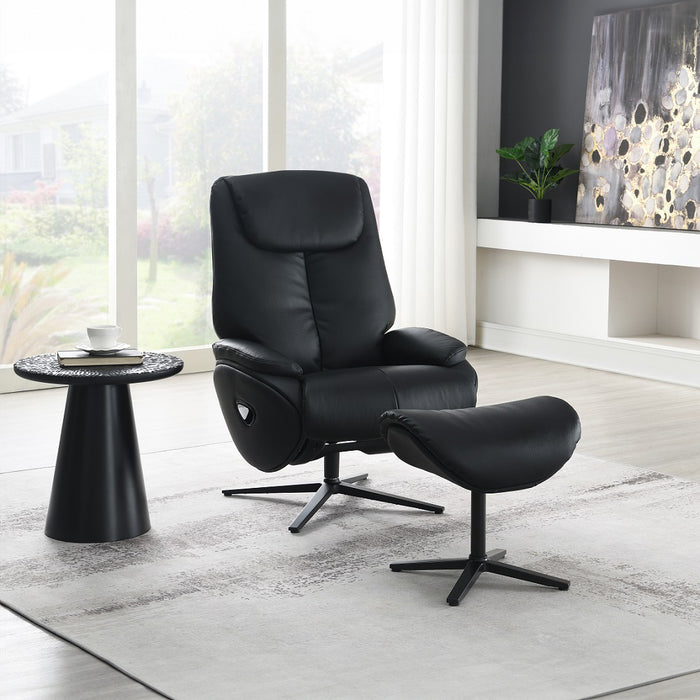 Labonita Accent Chair with Swivel & Ottoman