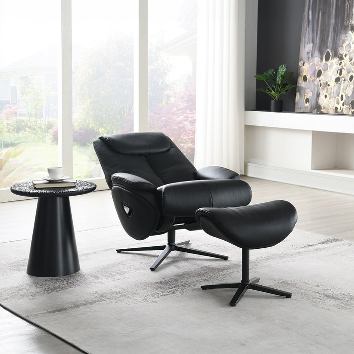 Labonita Accent Chair with Swivel & Ottoman