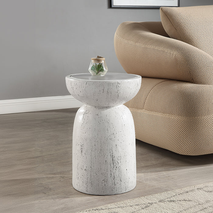 Dylana 14"Dia Round Accent Table