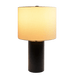 Aura Black Table Lamp with On/Off Switch Black Block Base - West Lamp