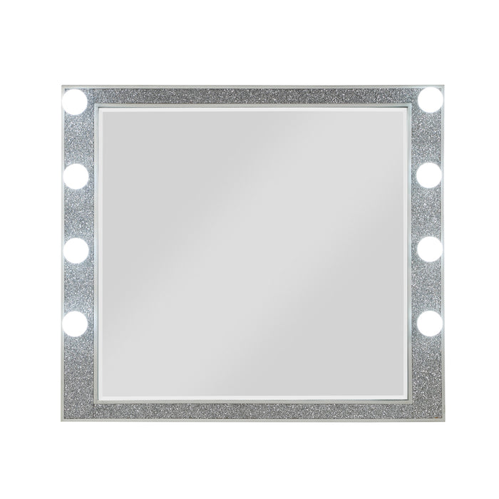 Sliverfluff 41"L x 36"H Rectangular Mirror with Light