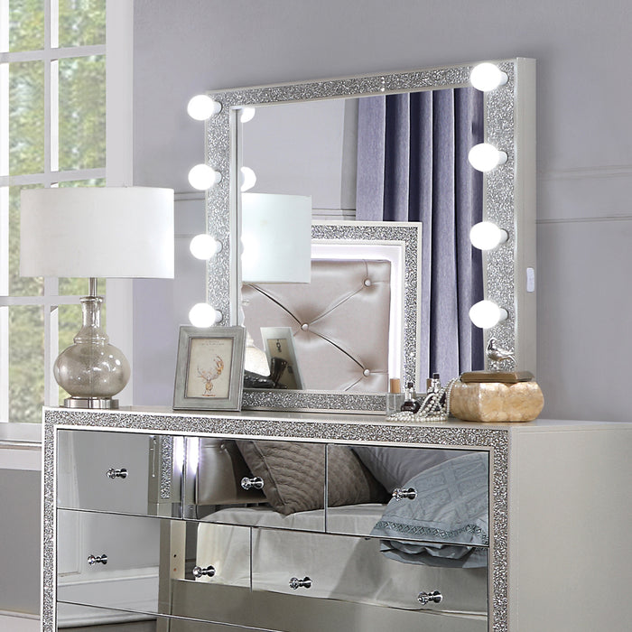 Sliverfluff 41"L x 36"H Rectangular Mirror with Light