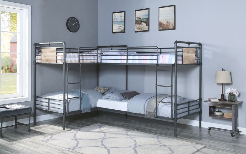 Cordelia Teenager Metal L Shape Bunk Bed