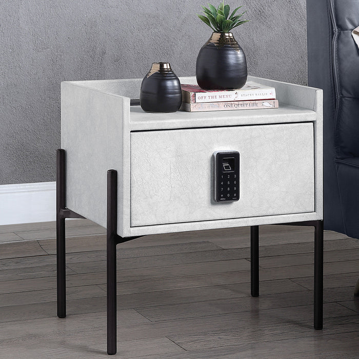 Metis 20"H Nightstand with USB & Electric Lock