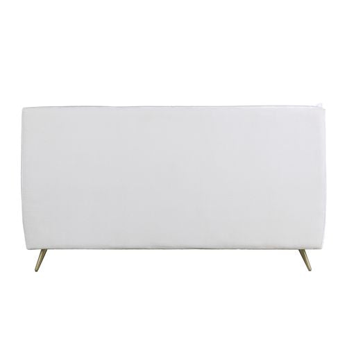 Doris Upholstered Top Grain Leather Bed