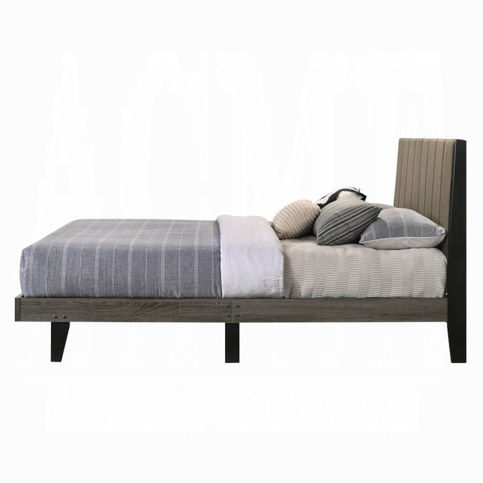 Valdemar Channel Tufted Upholstered Queen Bed