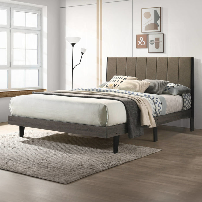 Valdemar Channel Tufted Upholstered Queen Bed