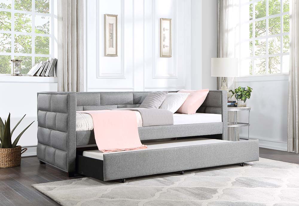 Ebbo Upholstered Daybed with Trundle (Twin)