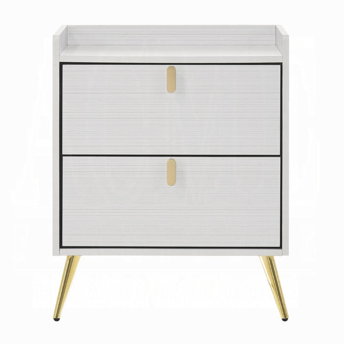 Zeena 26"H 2 Drawers Nightstand