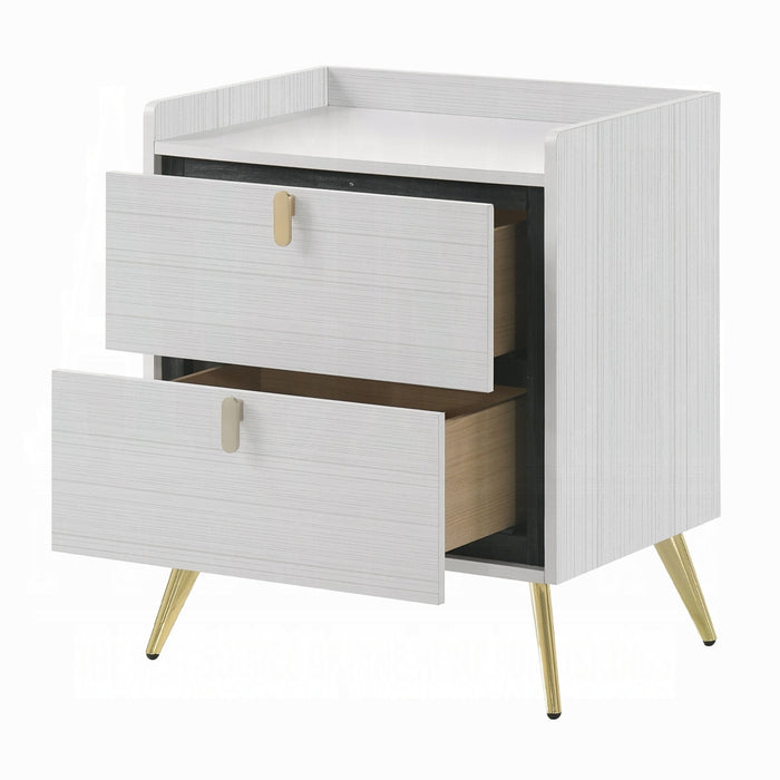 Zeena 26"H 2 Drawers Nightstand