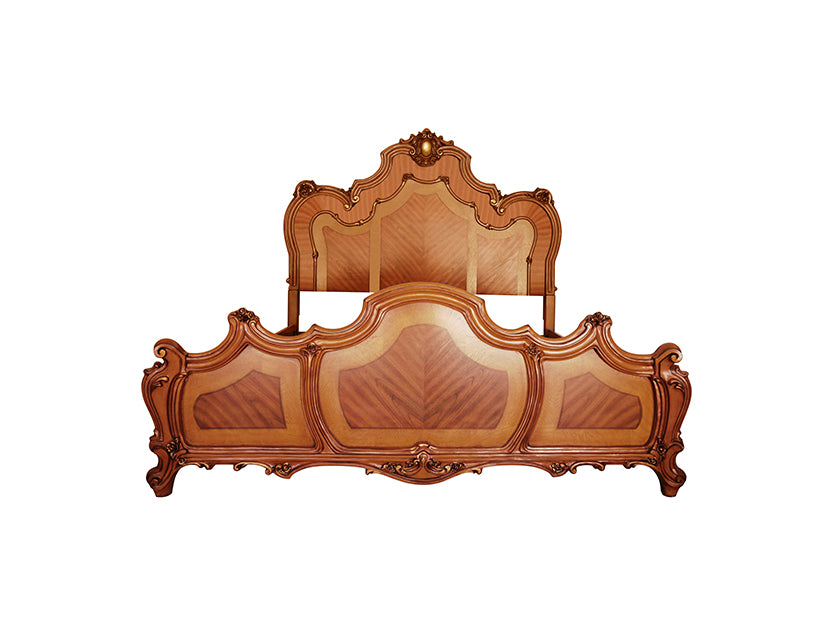 Picardy Panel Bed with Arched Headboard