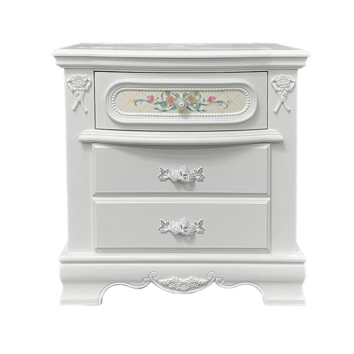 Flora 3 Drawers 27"H Nightstand