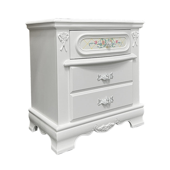 Flora 3 Drawers 27"H Nightstand