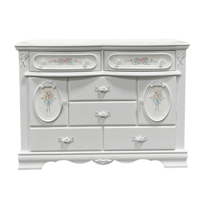 Flora 6 Drawers 52"L Dresser with Door